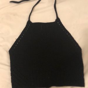 garage halter cropped top
